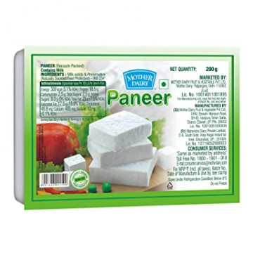 Mother Dairy Fresh Paneer 200Gm 
